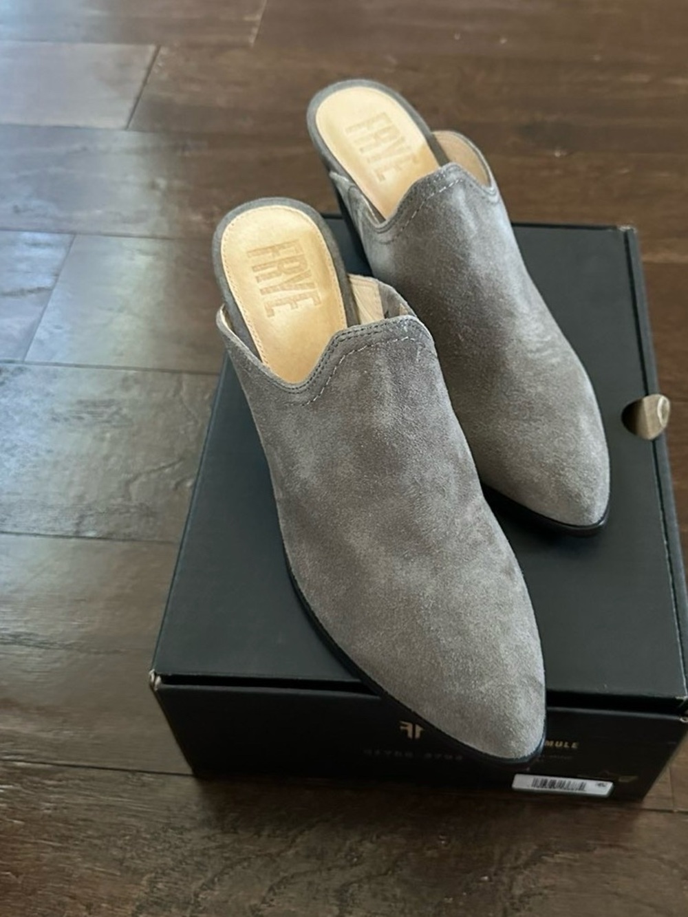 Frye Reed Mule size 8.5 Gray Brand new - Picture 2 of 9